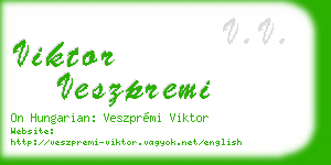 viktor veszpremi business card