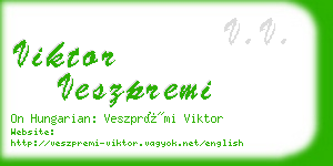 viktor veszpremi business card
